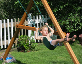 Benji on swing