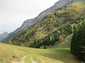 trail beyond chalet