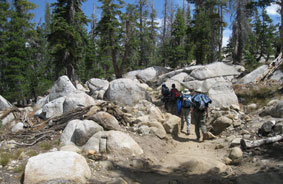 Trail to May Lake