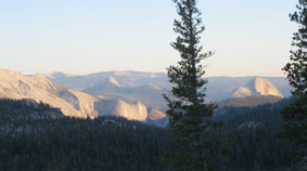 sunset from near May Lake