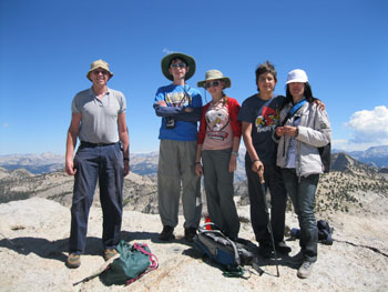 on top of Mount Hoffman