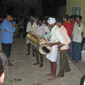 dancing to drums