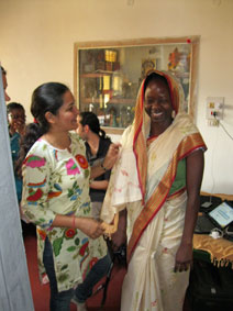 participants in saris