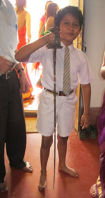Wikram Rao with great-grandfather's sword