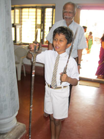 Wikram Rao and his grandfather