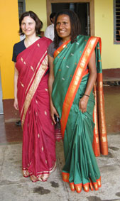 participants in saris