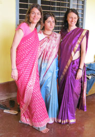 participants in saris