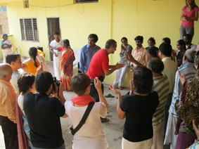 giving presents of thanks