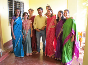 participants in saris