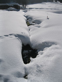 snow and stream