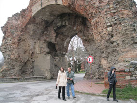 family at main gate