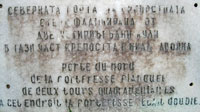 plaque on wall