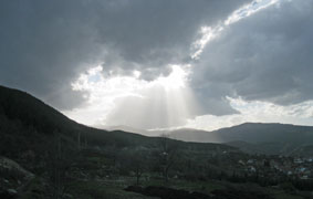 clouds and sun