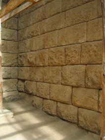 wall of temple entrance
