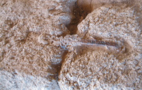 stones with metal fasteners