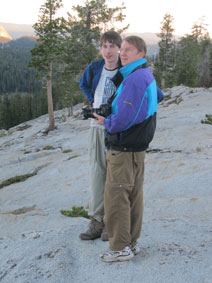 Gregory and Greg on the ridge