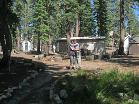 Emi and Gregory in the camp