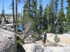 arriving at Raisin Lake