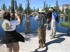 family at Raisin Lake