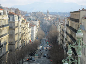 view from railway station