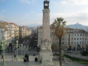 view from railway station