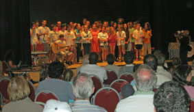 Junior youth singing