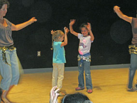 belly dancers with Alie