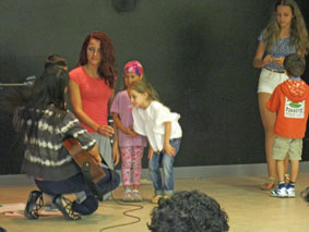 Children's class presentations with Alie