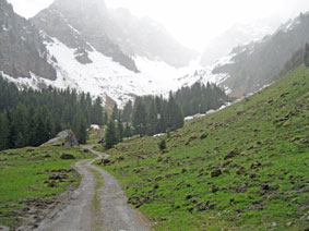 mountains above Lac des Plagnes