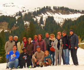 group on first hike