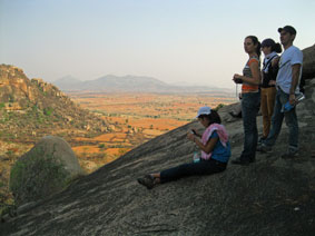 climbing hill