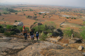 climbing hill