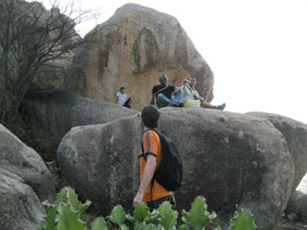 climbing hill