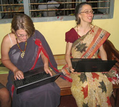 participants in saris