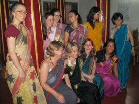 participants in saris