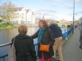 Victoria and other participants along the river