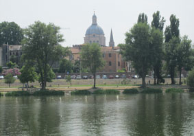 Basilica dome from lake