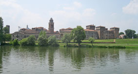 Mantova from lake