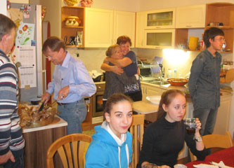 preparations in the kitchen