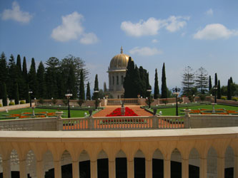 first of the upper terraces