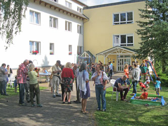 in front of the Berghotel