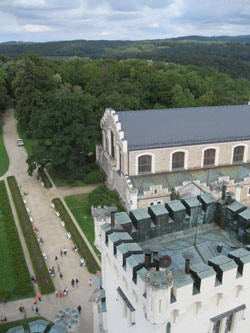 Hluboka Castle from tower