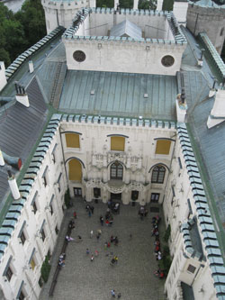 Hluboka Castle from tower