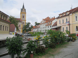 Village of Hluboka below the castle