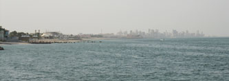 Gulf coast with Kuwait City