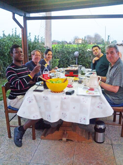 lunch in the garden