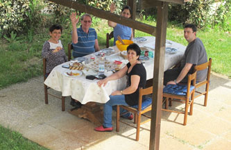 lunch in the garden