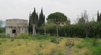 old water tower from the back garden