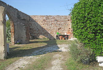 ruins of barn