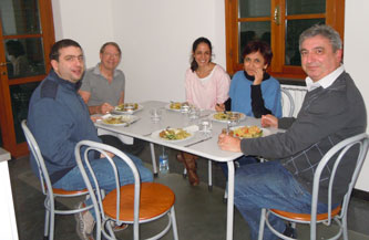 the family at dinner